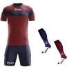 Zeus Trikot-Set Apollo Weinrot-blau