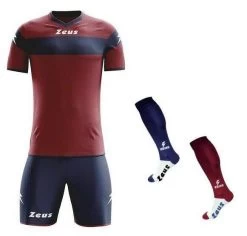 Zeus Trikot-Set Apollo Weinrot-blau