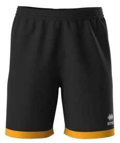 Errea Short Barney -Optimal Sportbekleidung Geschäft barney schwarz amber