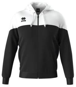 Errea Hoody Ben -Optimal Sportbekleidung Geschäft ben schwarz weiss