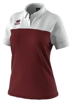 Errea Damen Poloshirt Bonnie 14 Errea Damen Poloshirt Bonnie -Optimal Sportbekleidung Geschäft bonnie weinrot weiss