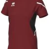Errea Damen Trikot Corinne Weinrot-schwarz-weiß