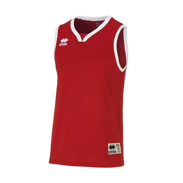 Errea Basketball Shirt California Rot-weiß 1 Errea Basketball Shirt California Rot-weiß