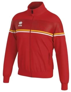 Errea Trainingsjacke Donovan -Optimal Sportbekleidung Geschäft errea donovan rot gelb