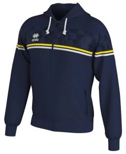 Errea Kapuzensweatjacke Dragos 21 Errea Kapuzensweatjacke Dragos -Optimal Sportbekleidung Geschäft errea dragos navy gelb