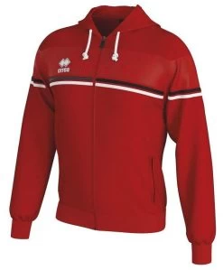 Errea Kapuzensweatjacke Dragos 17 Errea Kapuzensweatjacke Dragos -Optimal Sportbekleidung Geschäft errea dragos rot schwarz