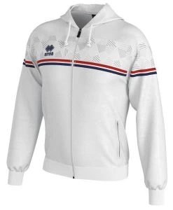 Errea Kapuzensweatjacke Dragos 16 Errea Kapuzensweatjacke Dragos -Optimal Sportbekleidung Geschäft errea dragos weiss rot navy