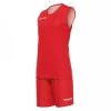 Macron Damen Basketball Wendetrikot-Set F400 Rot-weiß