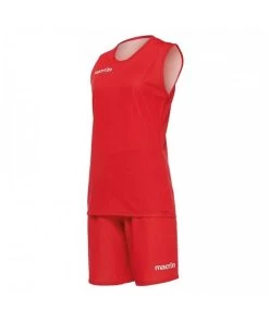 Macron Damen Basketball Wendetrikot-Set F400 Rot-weiß