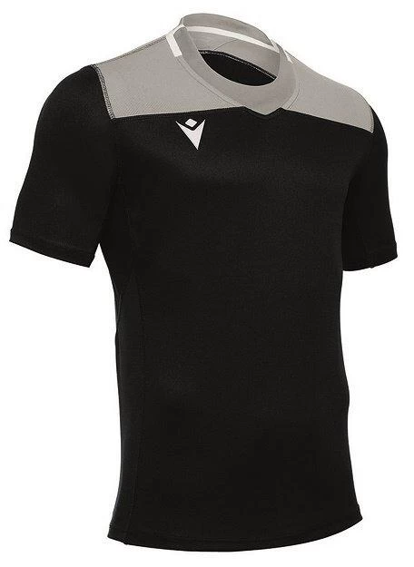 Macron Rugby Trikot Jasper Schwarz-grau 1 Macron Rugby Trikot Jasper Schwarz-grau