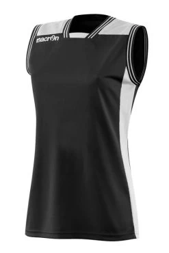 Macron Damen Basketball Trikot Radon Schwarz-weiß