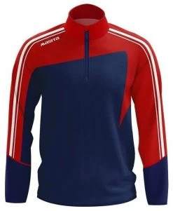 Masita Zip-Sweater Forza -Optimal Sportbekleidung Geschäft masita forza zip navy rot