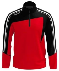 Masita Zip-Sweater Forza -Optimal Sportbekleidung Geschäft masita forza zip rot schwarz