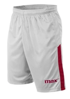 Max Sport Short Lisso -Optimal Sportbekleidung Geschäft max20lisso20weiss20rot