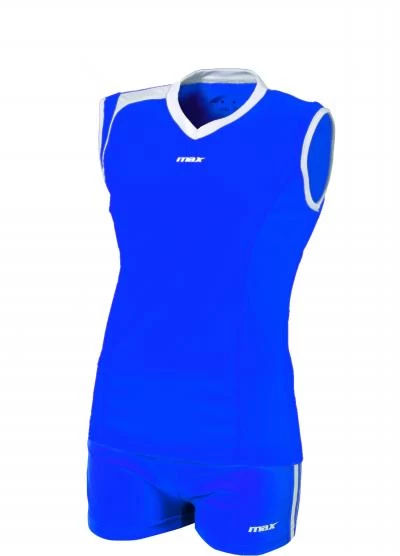 Max Sport Damen Volleyball Trikot-Set Belluno Blau-weiß 1 Max Sport Damen Volleyball Trikot-Set Belluno Blau-weiß