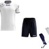 Zeus Fußball Trikot Komplett-Set Mida Weiß-blau