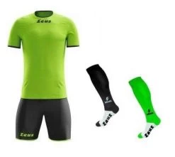 Zeus Trikot-Set Sticker Neongrün-schwarz