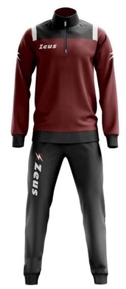 Zeus Trainings-Set Vesuvio -Optimal Sportbekleidung Geschäft vesuvio training weinrot schwarz