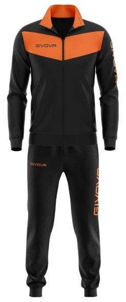 Givova Trainingsanzug Visa Fluo -Optimal Sportbekleidung Geschäft visa schwarz orange3