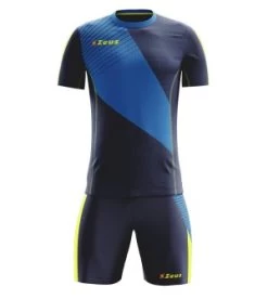 Zeus Trikot-Set Alex Blau-neongelb
