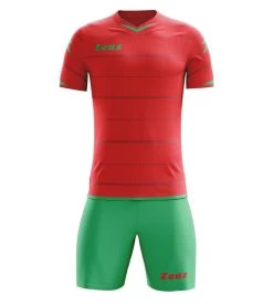 Zeus Trikot-Set Omega Rot-grün