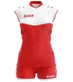 Zeus Damen Trikot-Set Sara Rot-weiß